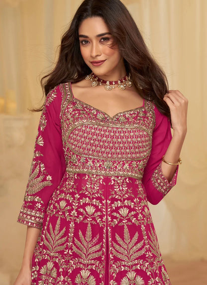 Stunning Pink & Gold SYRJ - Indian Dress House 786