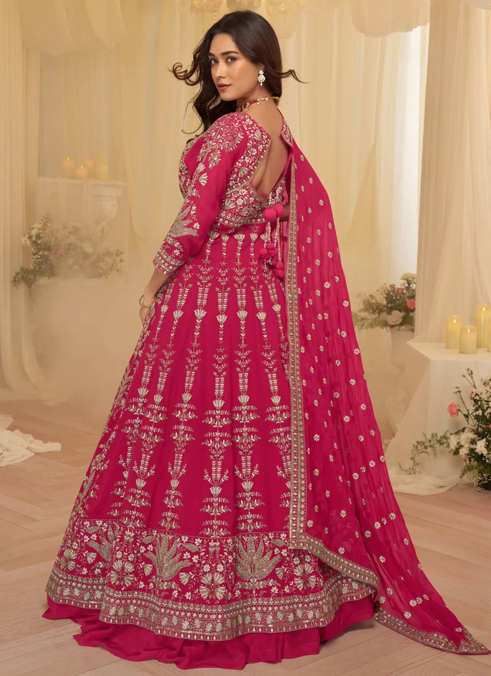 Stunning Pink & Gold SYRJ - Indian Dress House 786