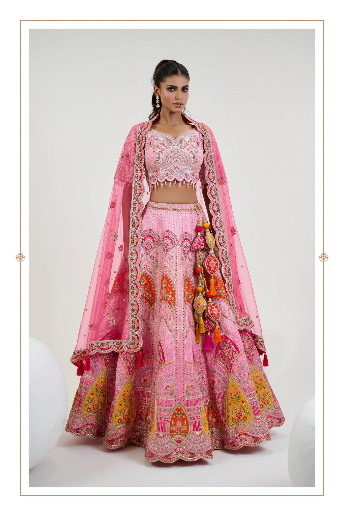 Stunning Pink Silk MC 1059 NWDL - Indian Dress House 786