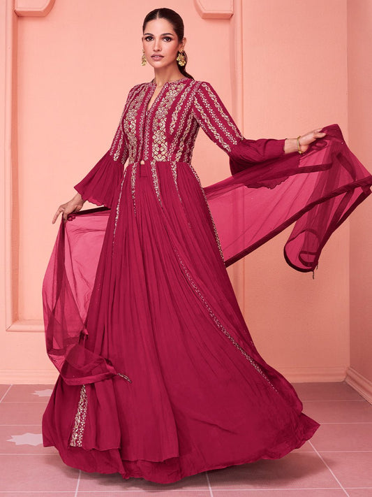 Stunning Pink SYSALE - Indian Dress House 786