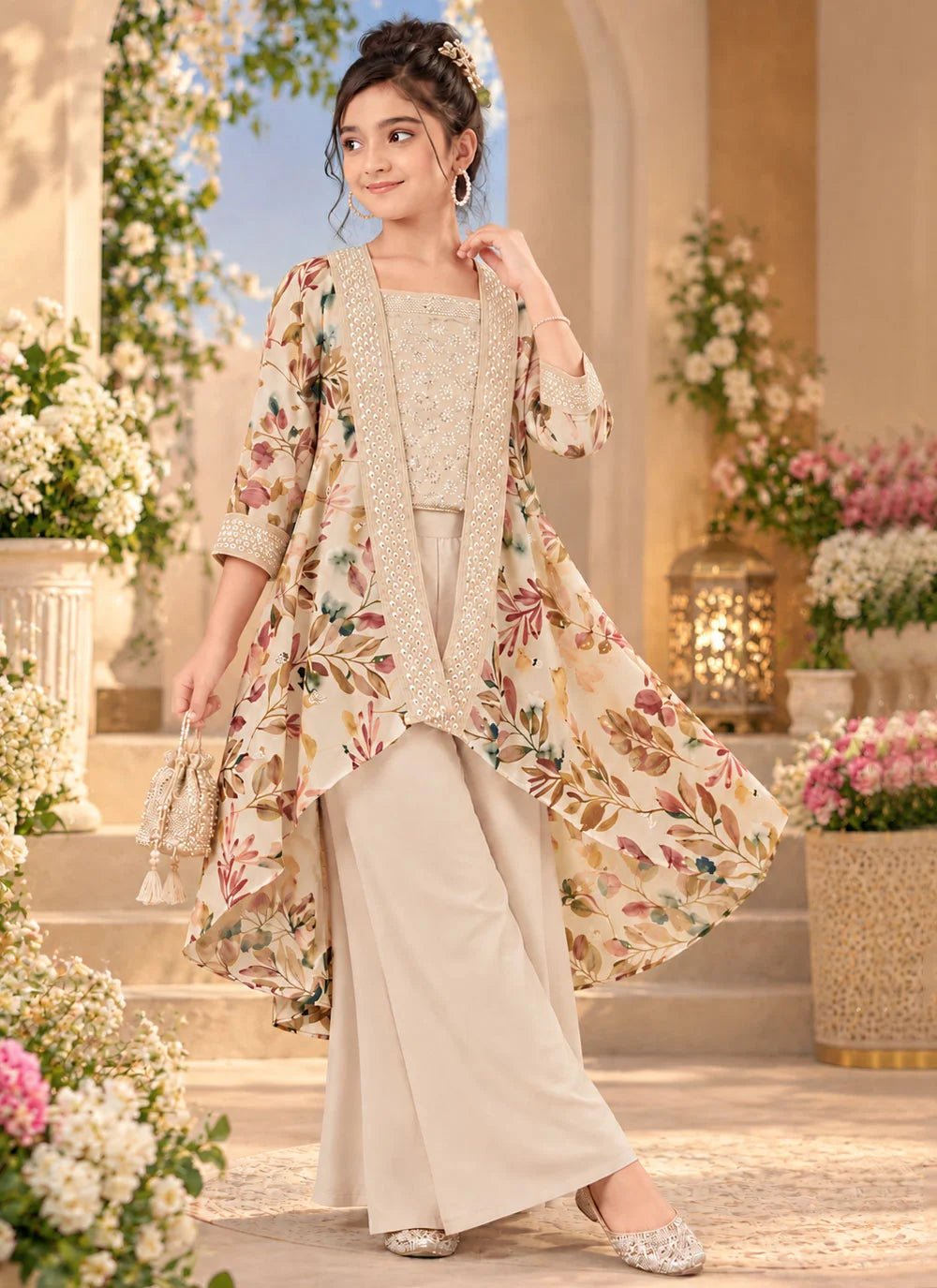 Stunning Plazzo with Throwover MK - Indian Dress House 786