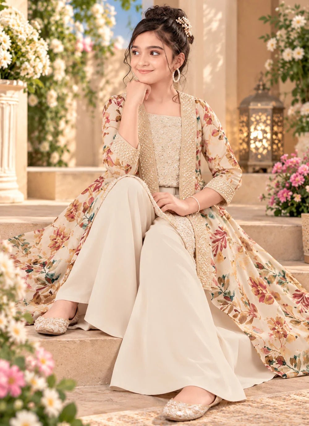 Stunning Plazzo with Throwover MK - Indian Dress House 786