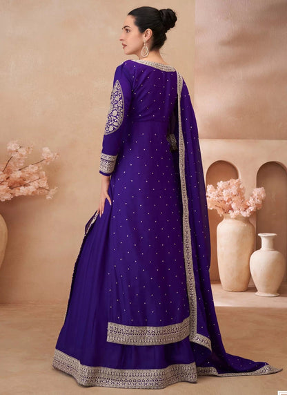 Stunning Purple JS RSN - Indian Dress House 786