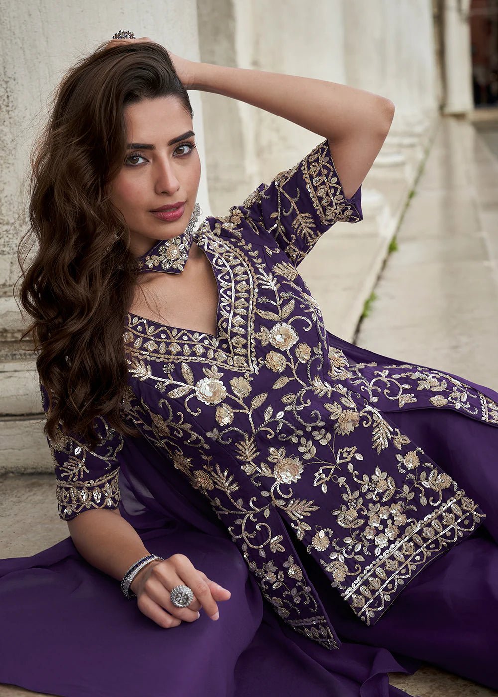Stunning Purple SYBP - Indian Dress House 786