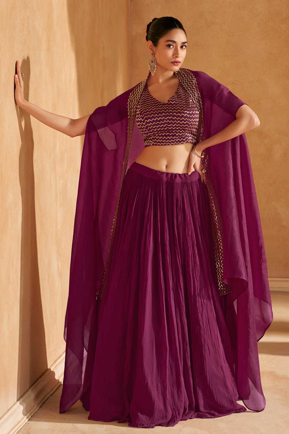 Stunning Purple SYKL - Indian Dress House 786