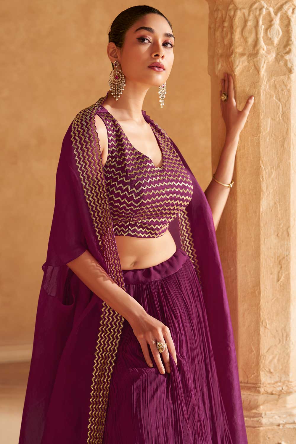 Stunning Purple SYKL - Indian Dress House 786