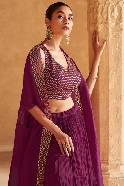Stunning Purple SYKL - Indian Dress House 786