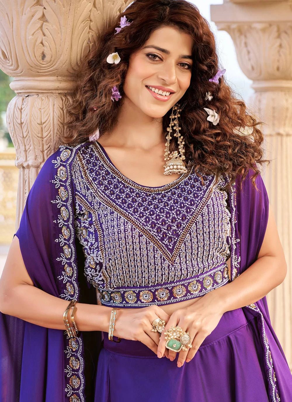 Stunning Purple ZGL - Indian Dress House 786