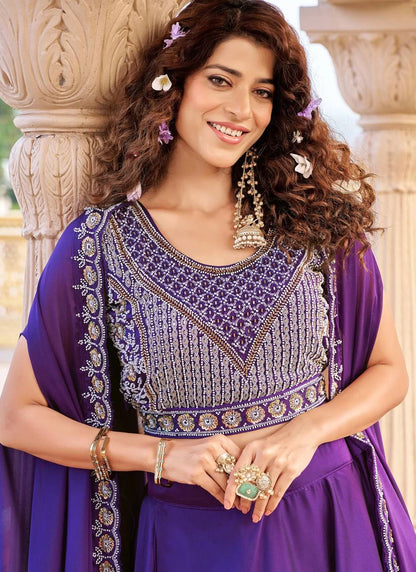 Stunning Purple ZGL - Indian Dress House 786