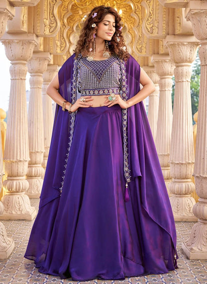 Stunning Purple ZGL - Indian Dress House 786