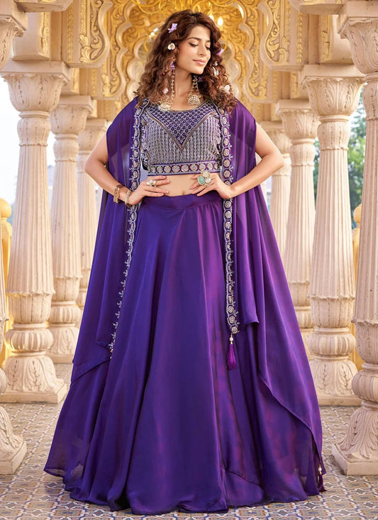 Stunning Purple ZGL - Indian Dress House 786