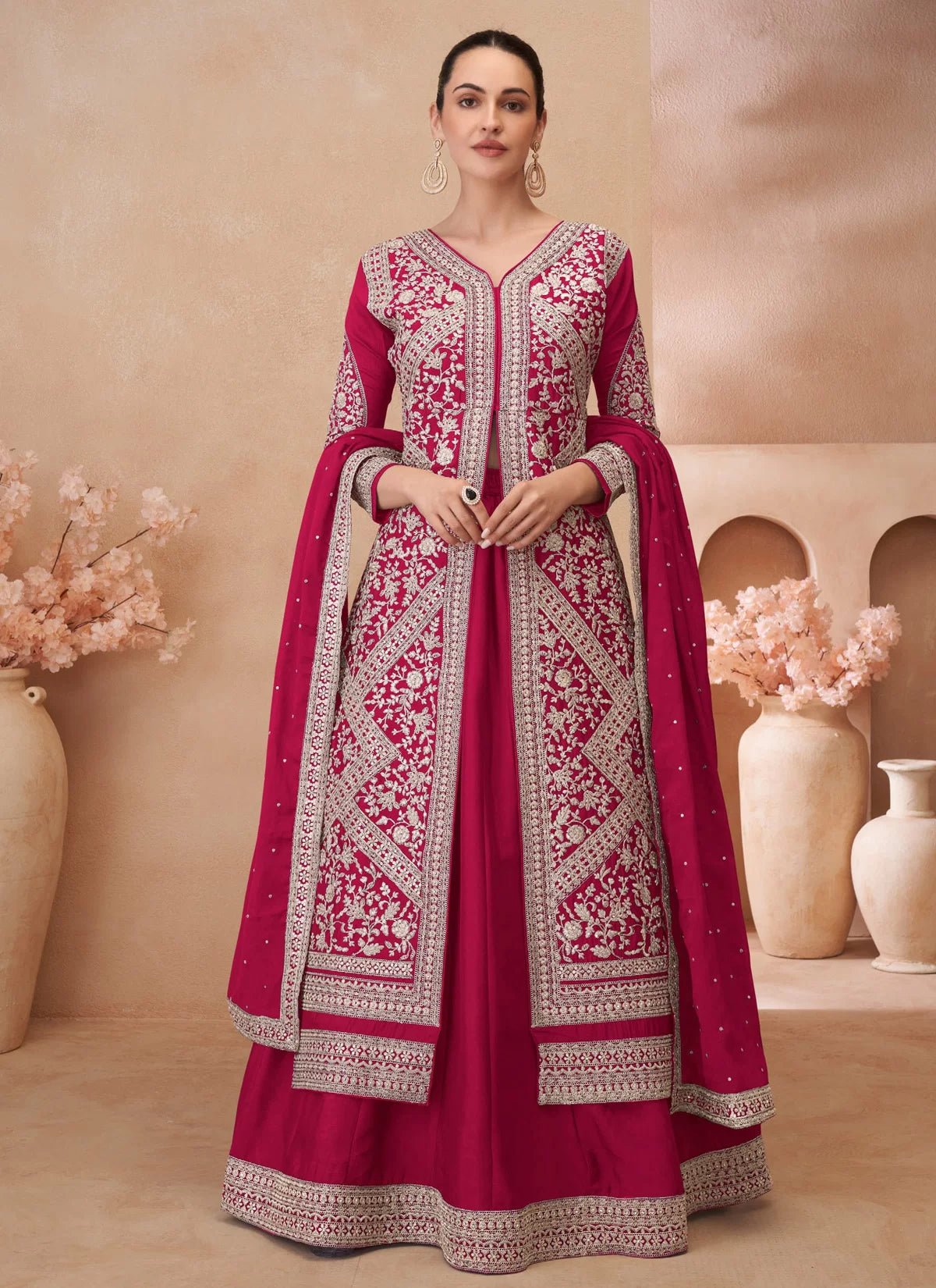 Stunning Rani Pink JS RSN - Indian Dress House 786