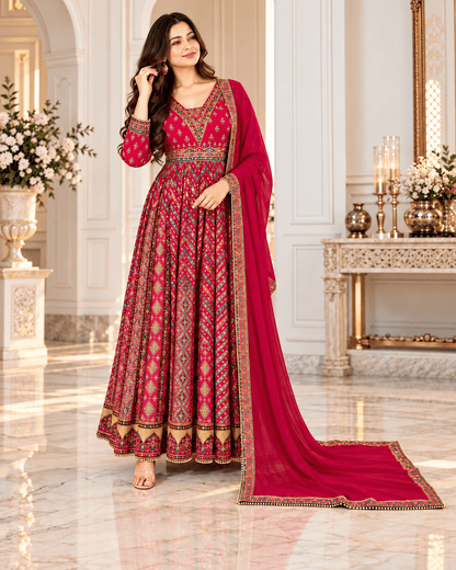 Stunning Red ANJZ FVD - Indian Dress House 786