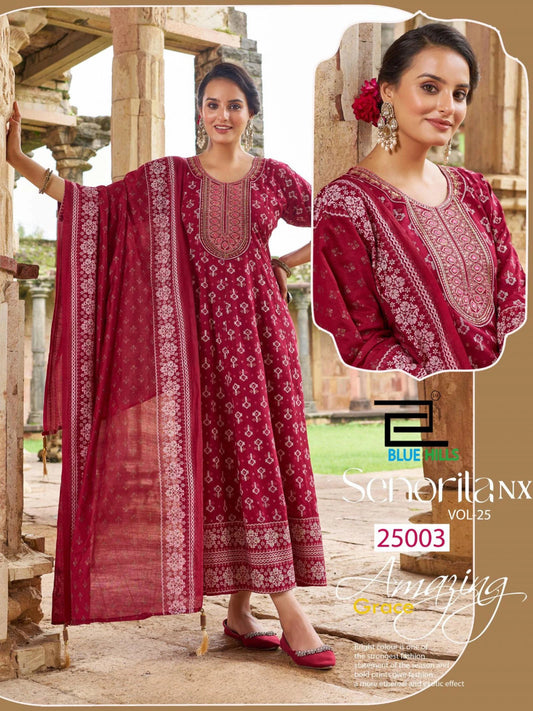Stunning Red BHS 25003 FVD - Indian Dress House 786