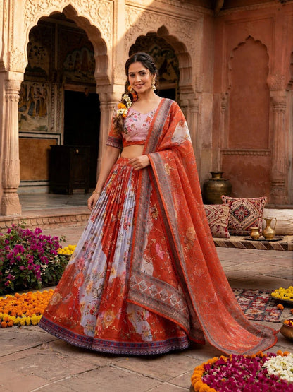 Stunning Red Floral ZNL - Indian Dress House 786