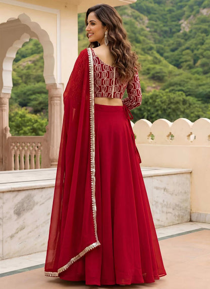 Stunning Red ZGL - Indian Dress House 786