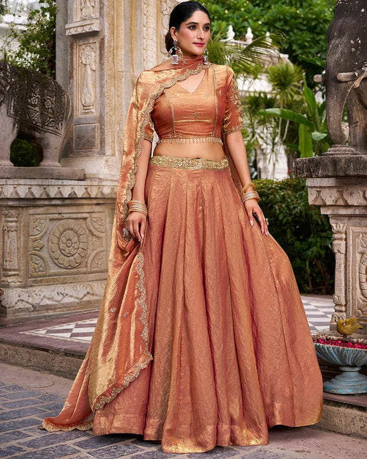 Stunning Rust Orange CCL - Indian Dress House 786