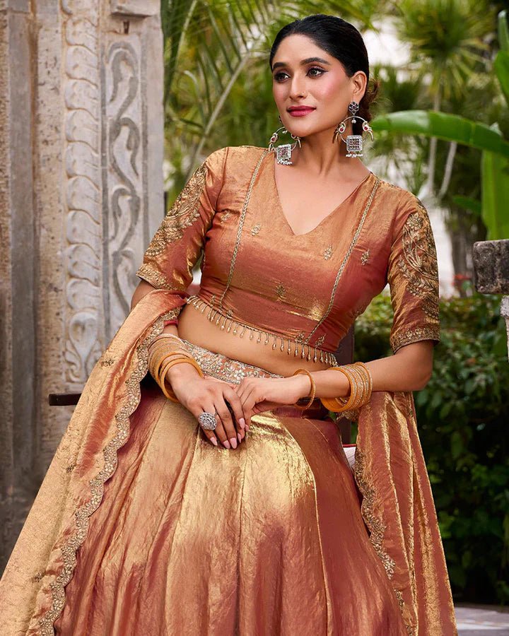 Stunning Rust Orange CCL - Indian Dress House 786