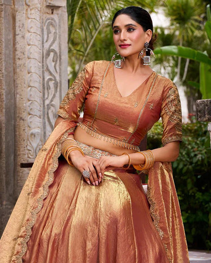 Stunning Rust Orange CCL - Indian Dress House 786