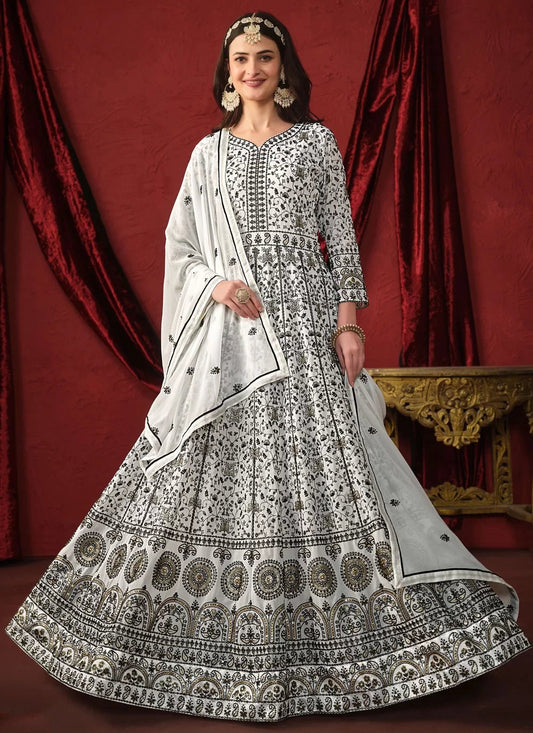 Stunning White Fully Embroided TWG - Indian Dress House 786