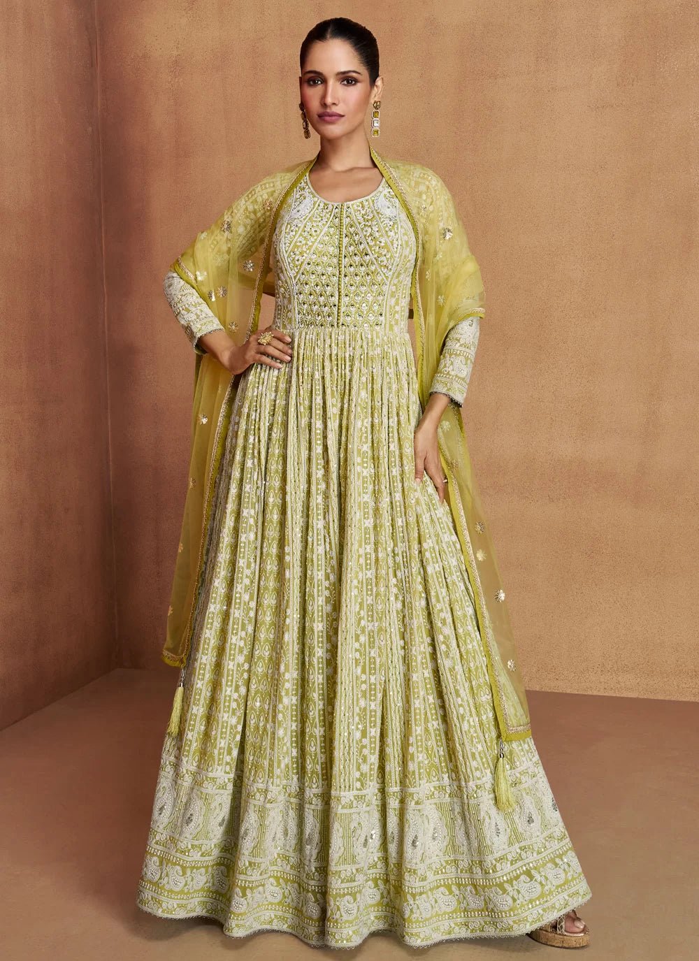 Stunning Yellow GKRG - Indian Dress House 786