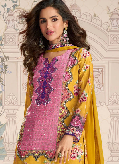Stunning Yellow & Pink SYKP - Indian Dress House 786