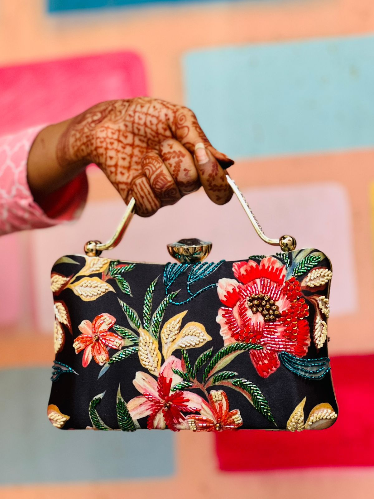 Stylish Black Floral MC CFB - Indian Dress House 786