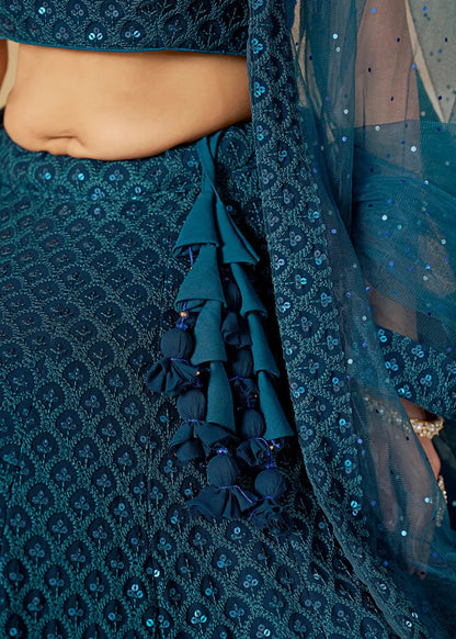 Stylish Blue ZFL - Indian Dress House 786