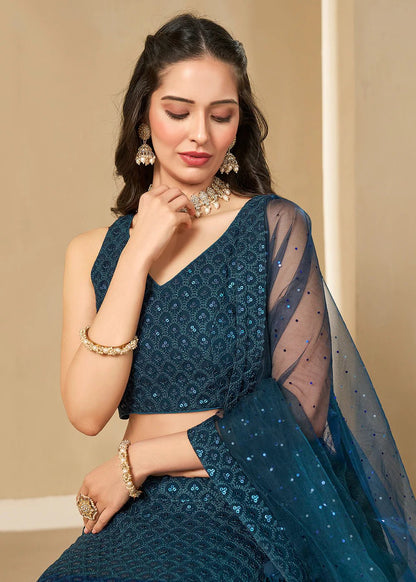 Stylish Blue ZFL - Indian Dress House 786