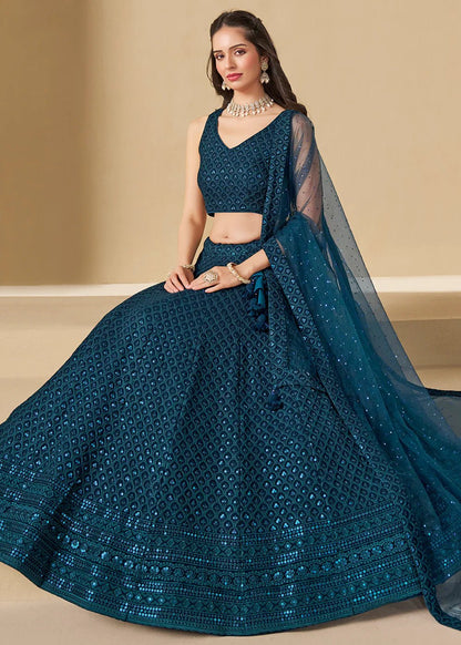 Stylish Blue ZFL - Indian Dress House 786