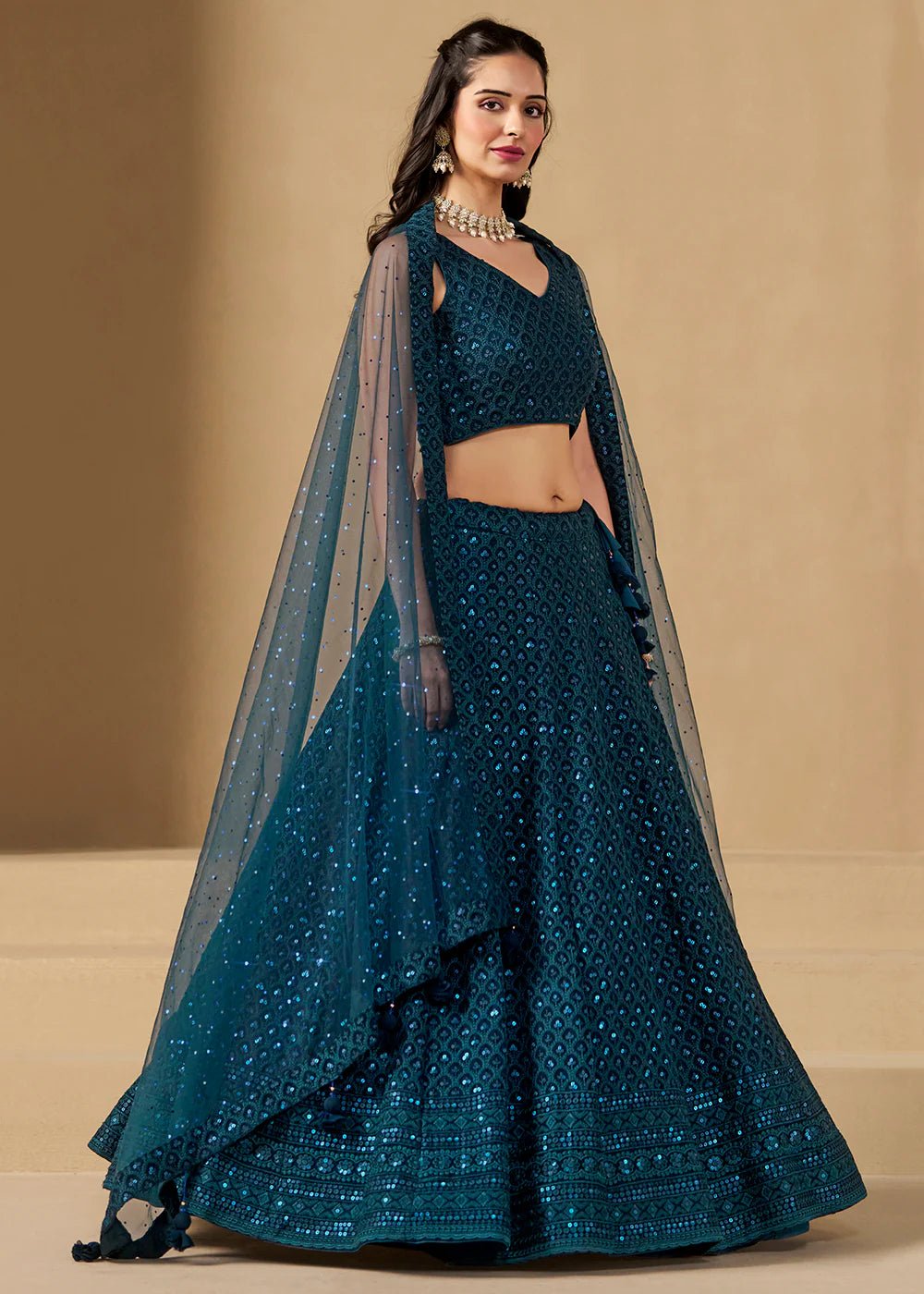 Stylish Blue ZFL - Indian Dress House 786