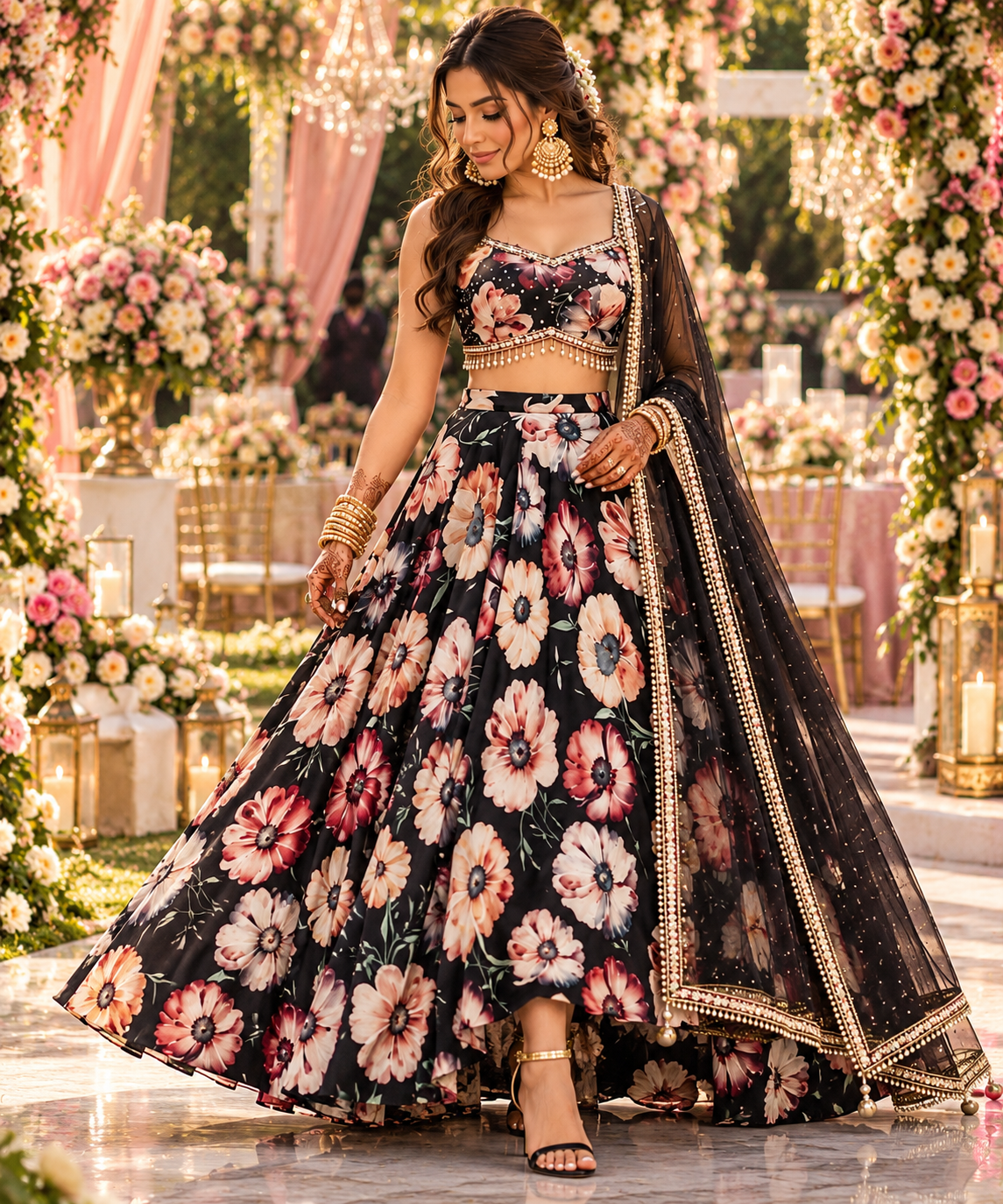 Stylish Floral MC DPL - Indian Dress House 786