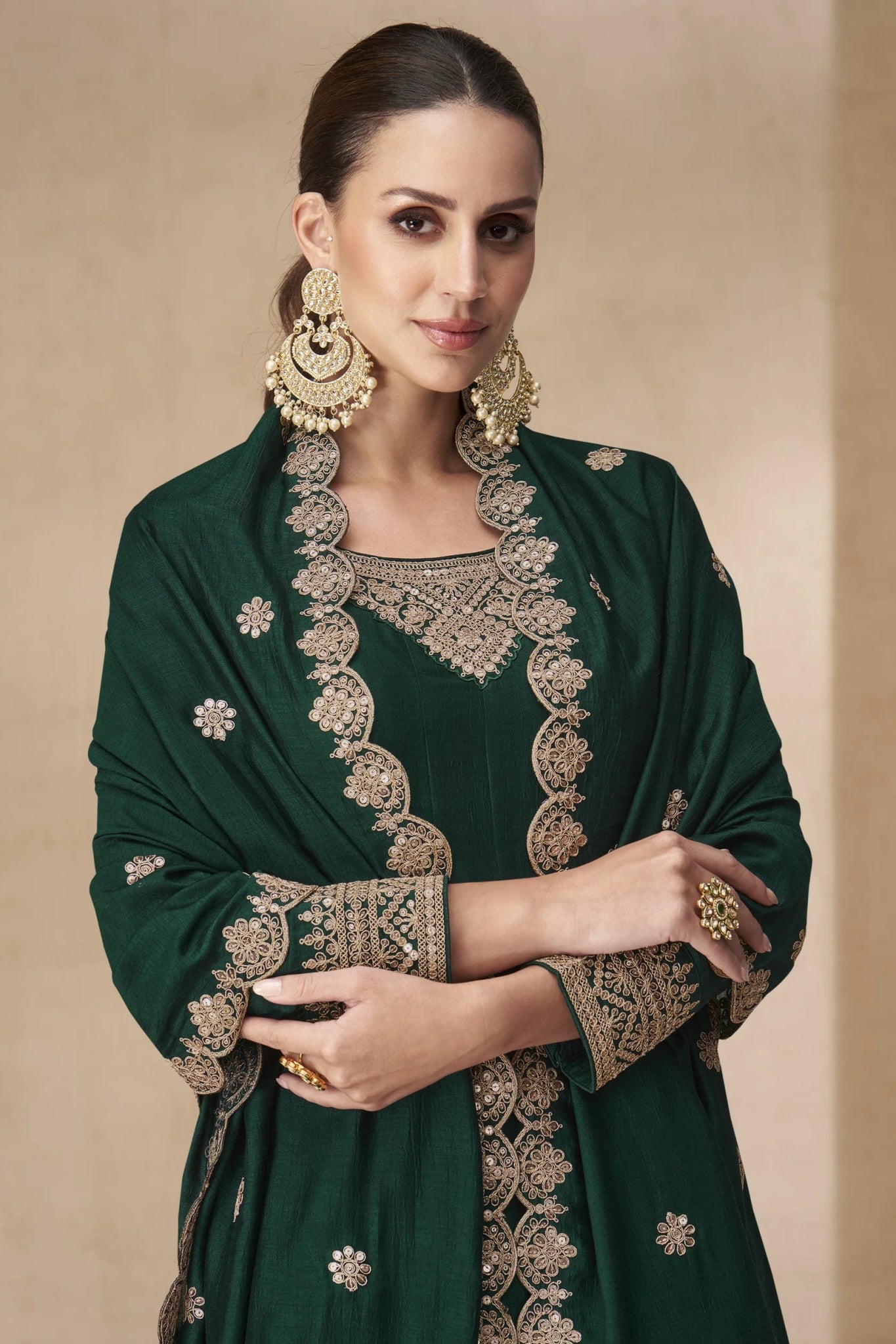 Stylish Green AAKS - Indian Dress House 786