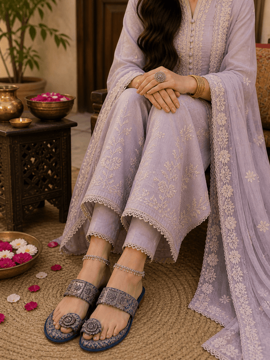 Stylish Green Blue CHP - Indian Dress House 786