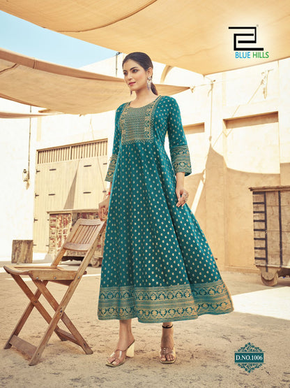 Stylish Light Teal BHU 1006 FVD - Indian Dress House 786