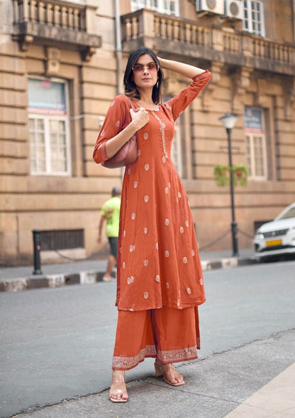 Stylish Orange MT 4009 KTS - Indian Dress House 786