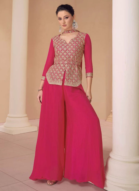Stylish Pink Ch SSUR - Indian Dress House 786