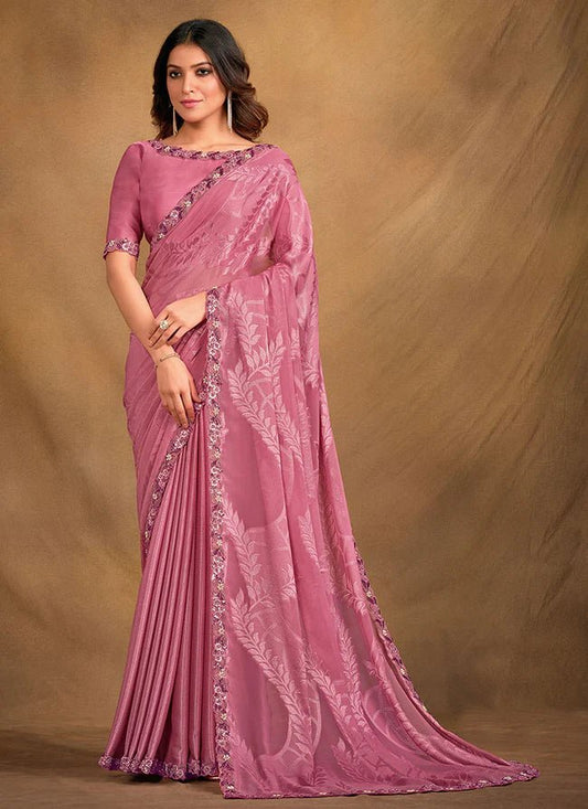 Stylish Pink MM 43615 SAREE - Indian Dress House 786