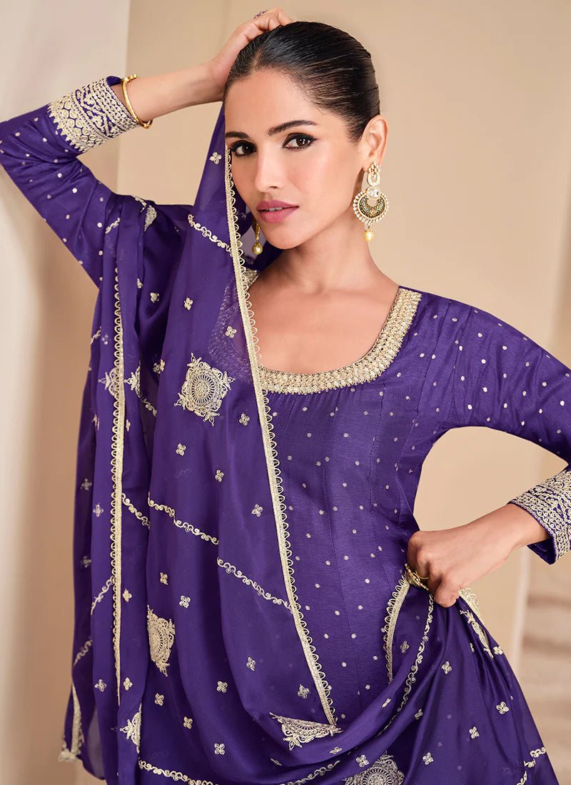 Stylish Plum SYLL - Indian Dress House 786