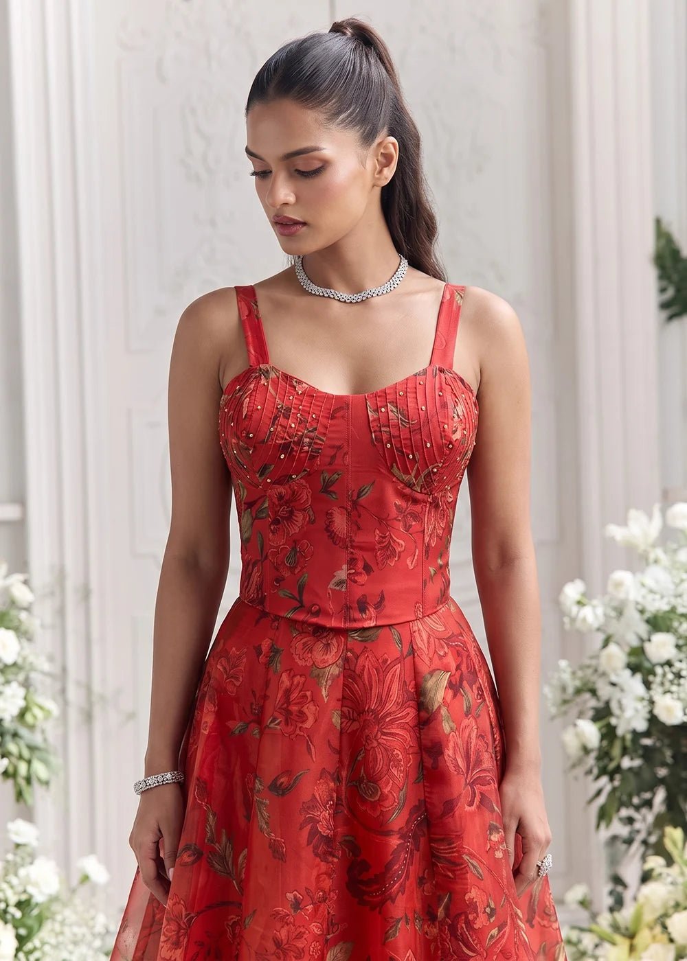 Stylish Red AFGL - Indian Dress House 786