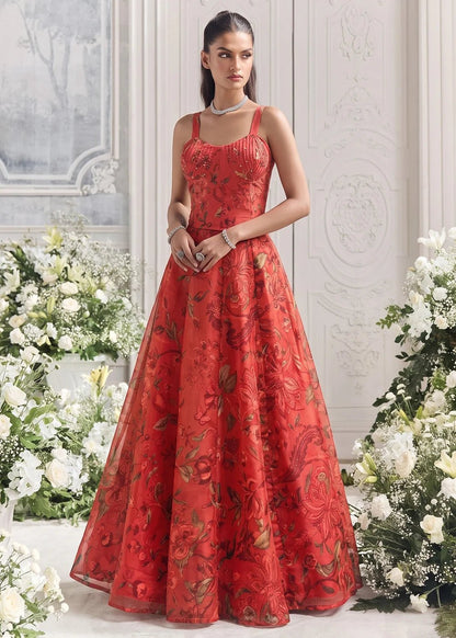 Stylish Red AFGL - Indian Dress House 786