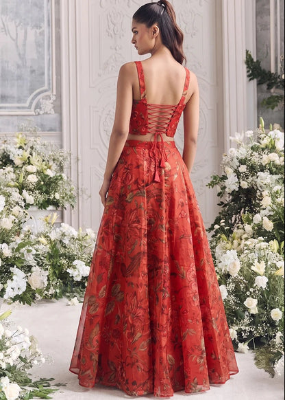 Stylish Red AFGL - Indian Dress House 786