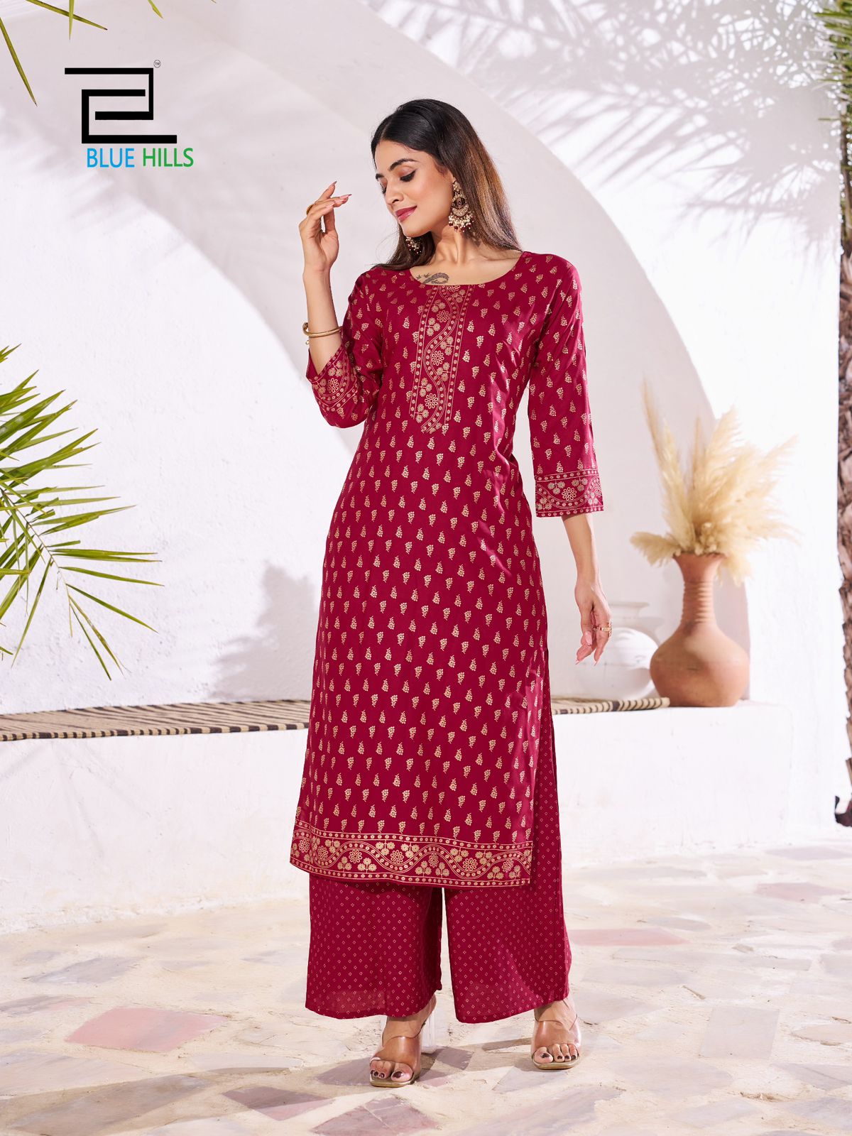 Stylish Red BHR 1501 FVD - Indian Dress House 786