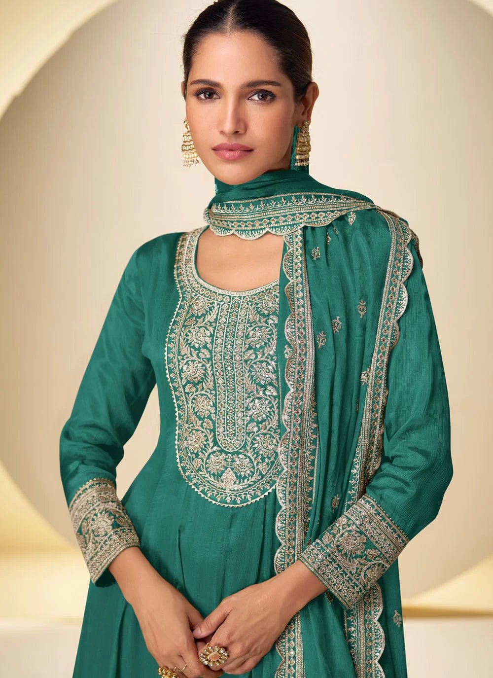 Stylish Sea Green GKNP - Indian Dress House 786