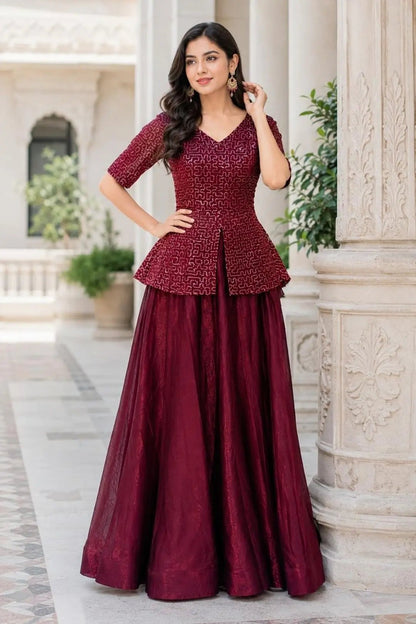 Stylish Top PRLW FVD - Indian Dress House 786