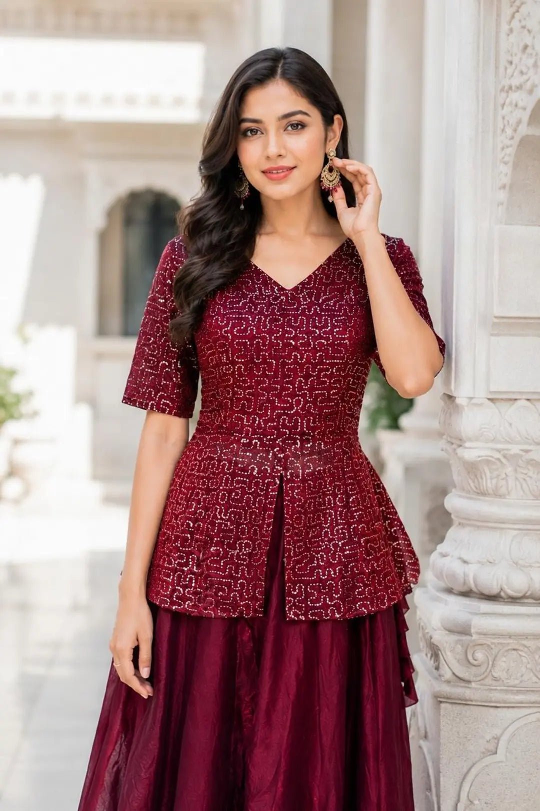 Stylish Top PRLW FVD - Indian Dress House 786