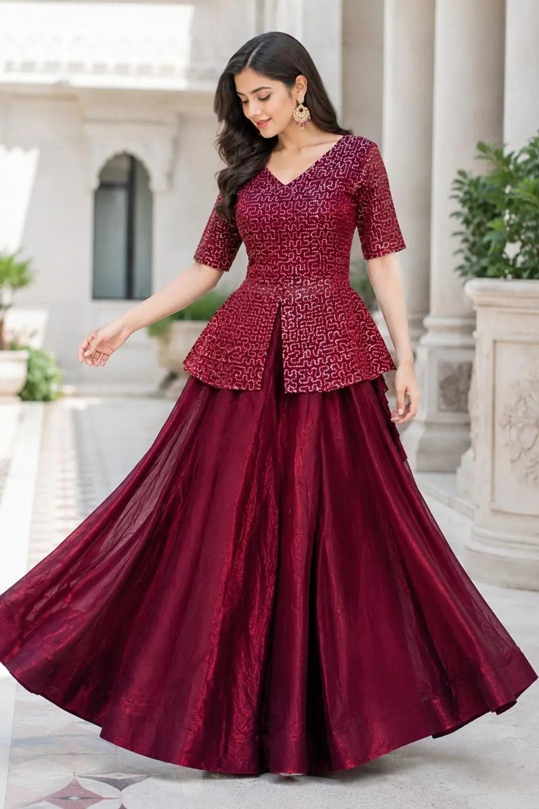 Stylish Top PRLW FVD - Indian Dress House 786