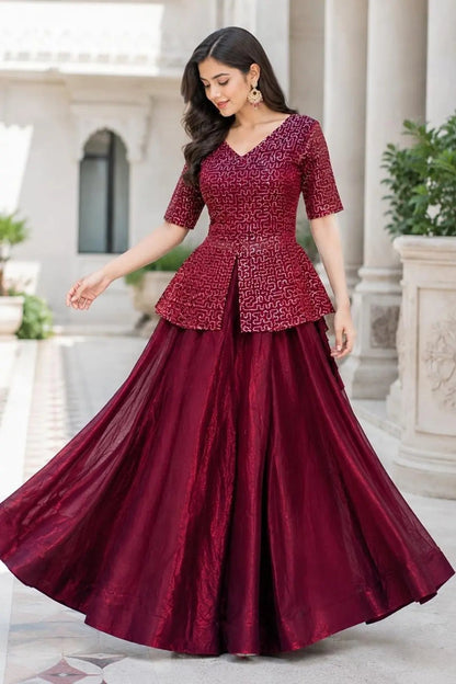 Stylish Top PRLW FVD - Indian Dress House 786