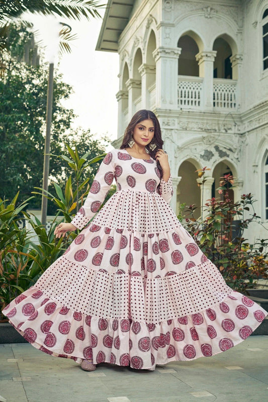 Stylish White & Pink CTZ FVD - Indian Dress House 786