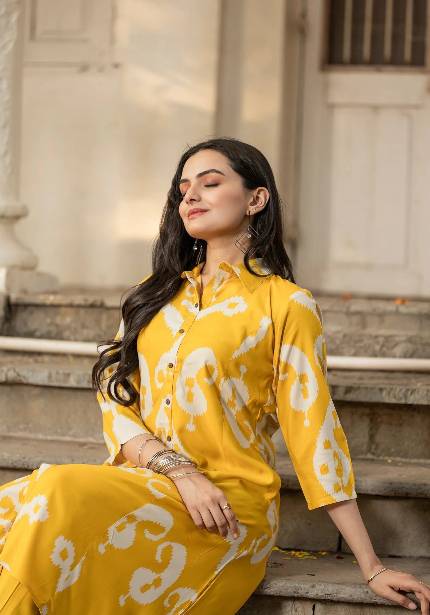 Stylish Yellow ZAL 1010 FVD - Indian Dress House 786